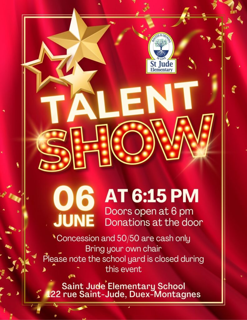 Red Gold Vibrant Glow Festive Talent Show Flyer